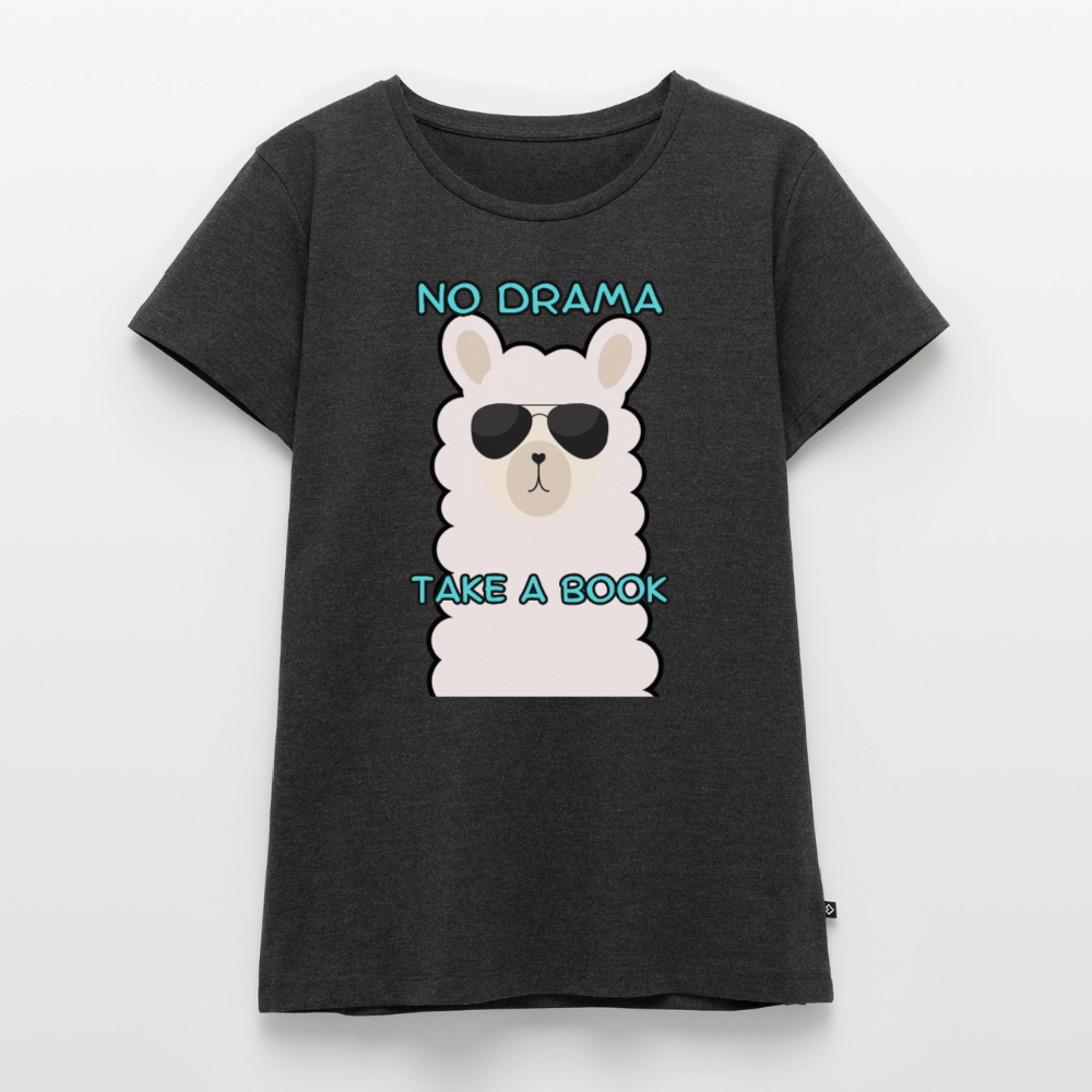no-drama-frauen-shirt - Anthrazit meliert