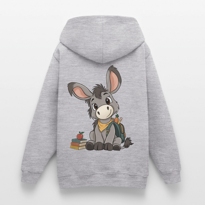 der-kleine-esel-classic--teenager-hoodie - Hellgrau meliert