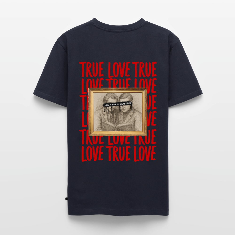 love.is.love.men.männer.shirt - Navy