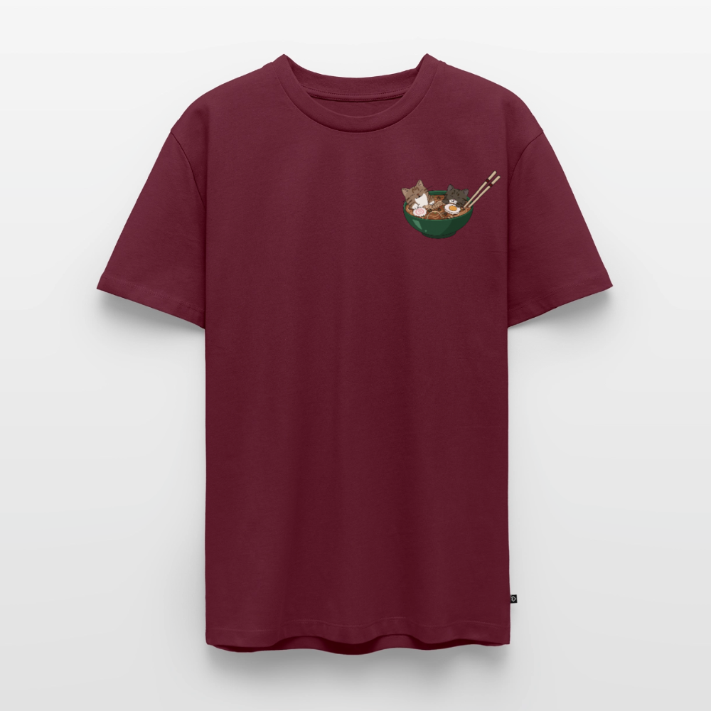 Sushi-Cats-Ramen-männer-shirt - Burgunderrot