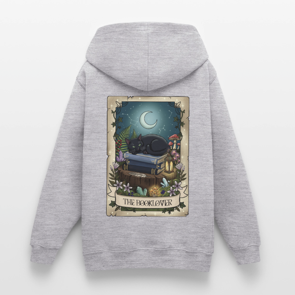 Tarotkarten-Booklover-teenager-hoodie - Hellgrau meliert