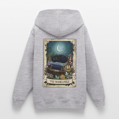 Tarotkarten-Booklover-teenager-hoodie - Hellgrau meliert