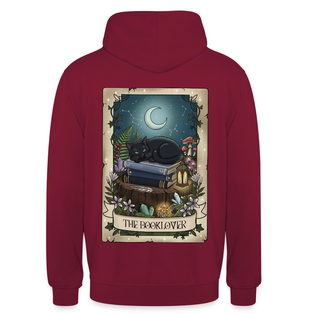 Tarotkarten-Booklover-unisex-hoodie - Bordeaux