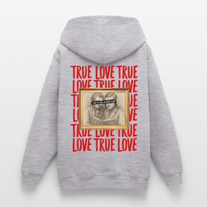 love.is.love.men.unisex.hoodie - Hellgrau meliert
