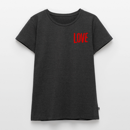 love.is.love.women.frauen.shirt - Anthrazit meliert
