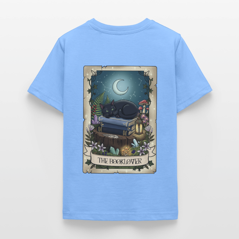 Tarotkarten-Booklover-kinder-shirt - Himmelblau