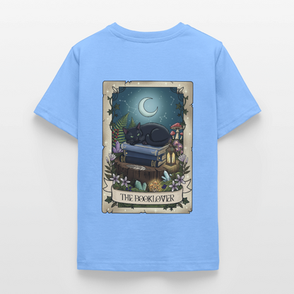 Tarotkarten-Booklover-kinder-shirt - Himmelblau
