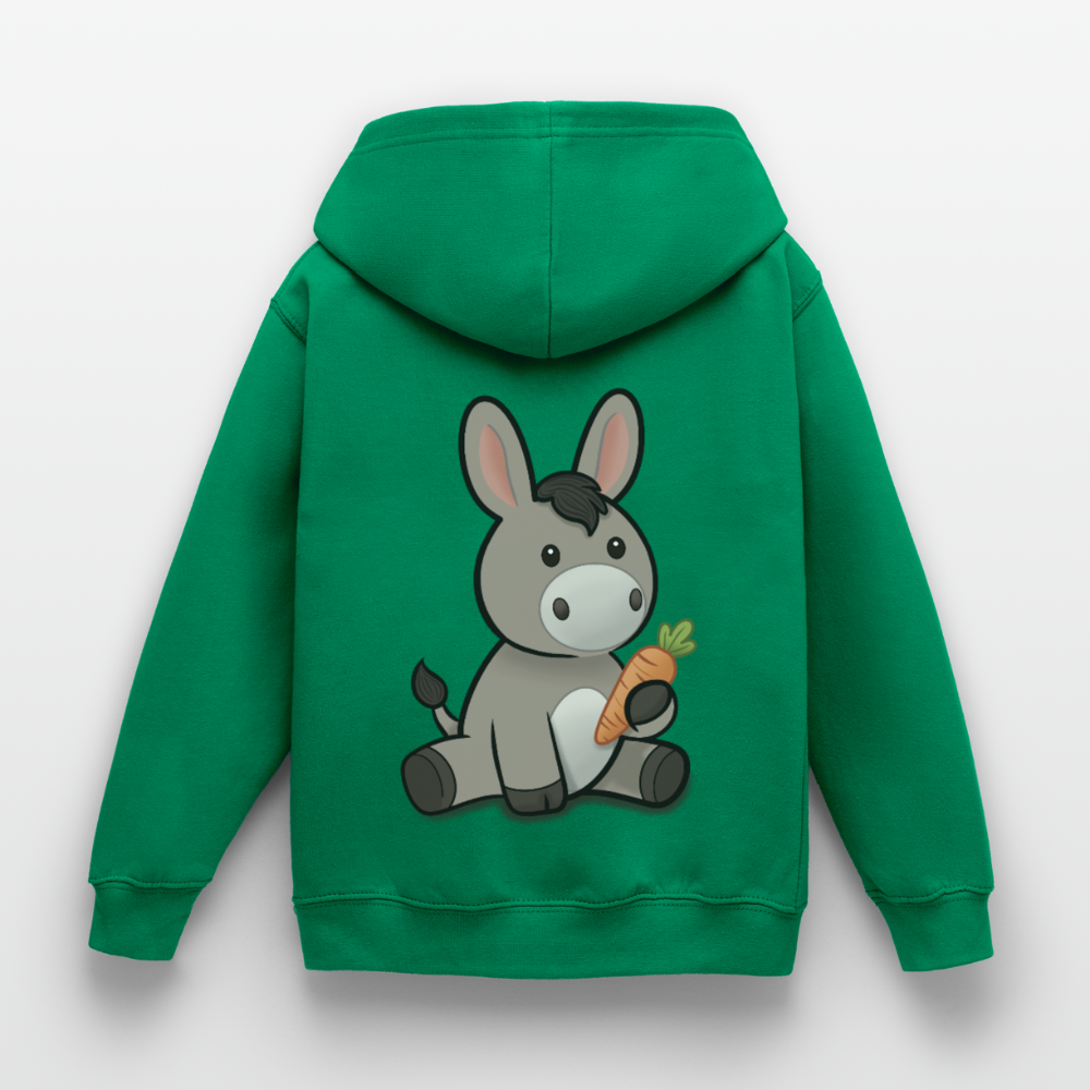der-kleine-esel-kinder-hoodie - Kelly Green