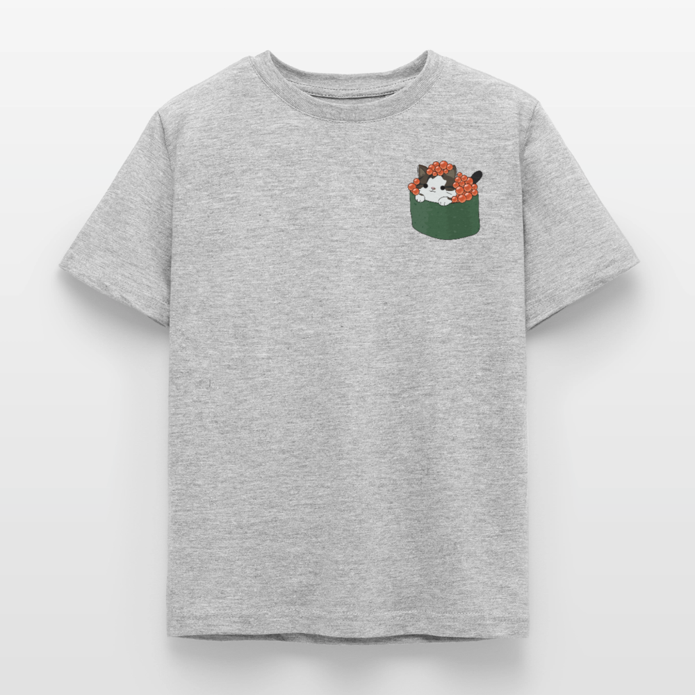 Sushi-Cats-Gunkan-kinder-t--shirt - Grau meliert