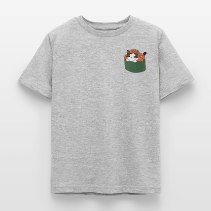 Sushi-Cats-Gunkan-kinder-t--shirt - Grau meliert