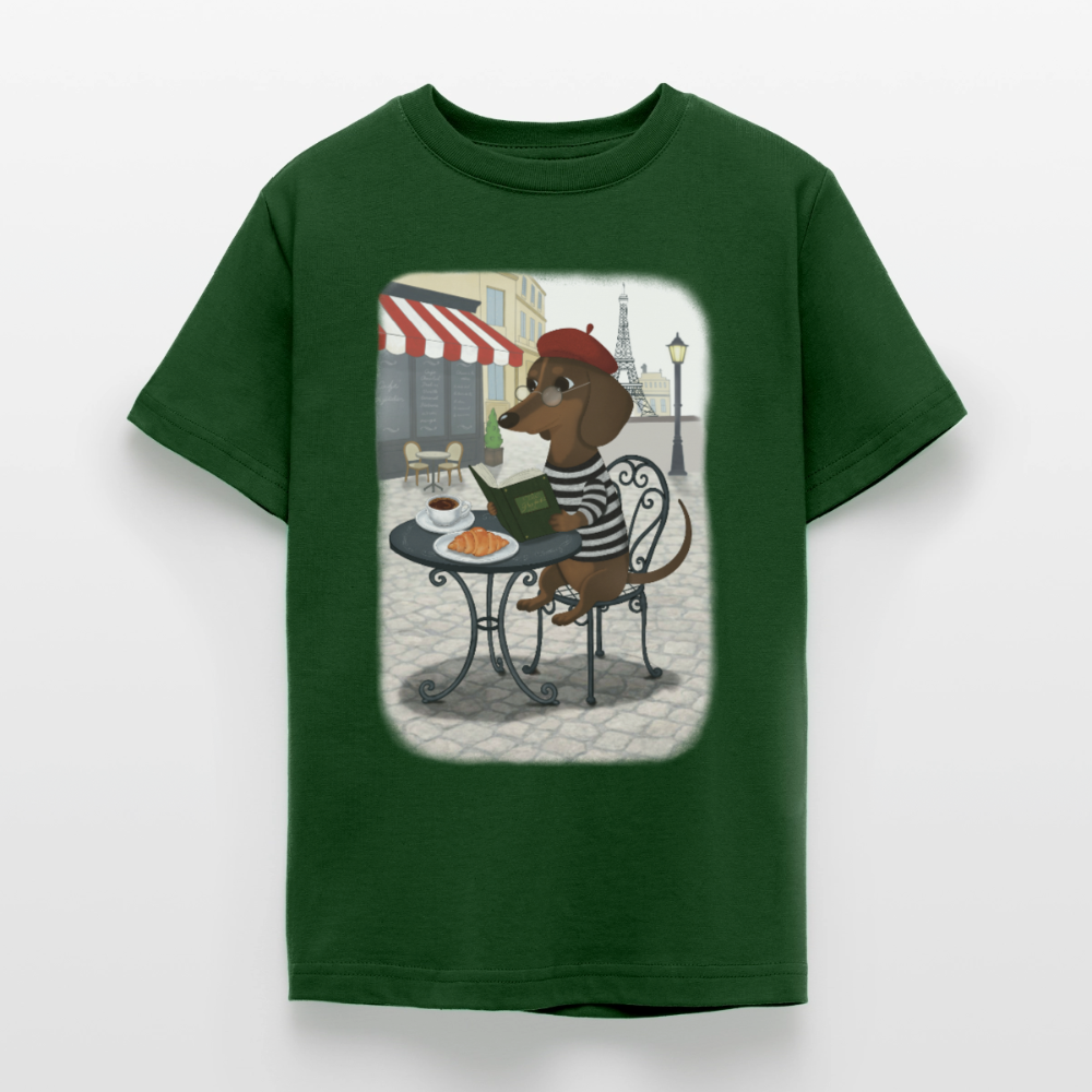 dackel-in-paris.tres.pawfect.teenager.t-shirt - Forstgrün 