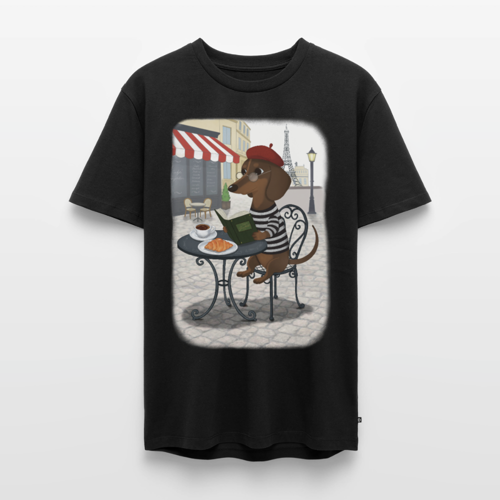Dackel in Paris – Très Pawfect  | Premium T-Shirt für Männer - Schwarz