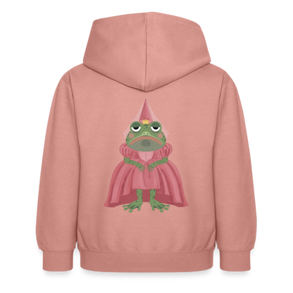 der.ungekuesste.froschkoenig.kinder.hoodie - Altrosa