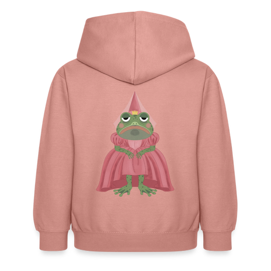 der.ungekuesste.froschkoenig.kinder.hoodie - Altrosa