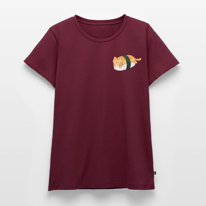 Sushi-Cats-Nigiri-frauen-shirt - Burgunderrot