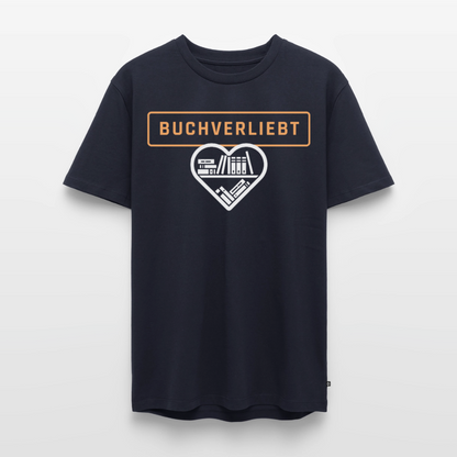 buchverliebt-männer-shirt - Navy