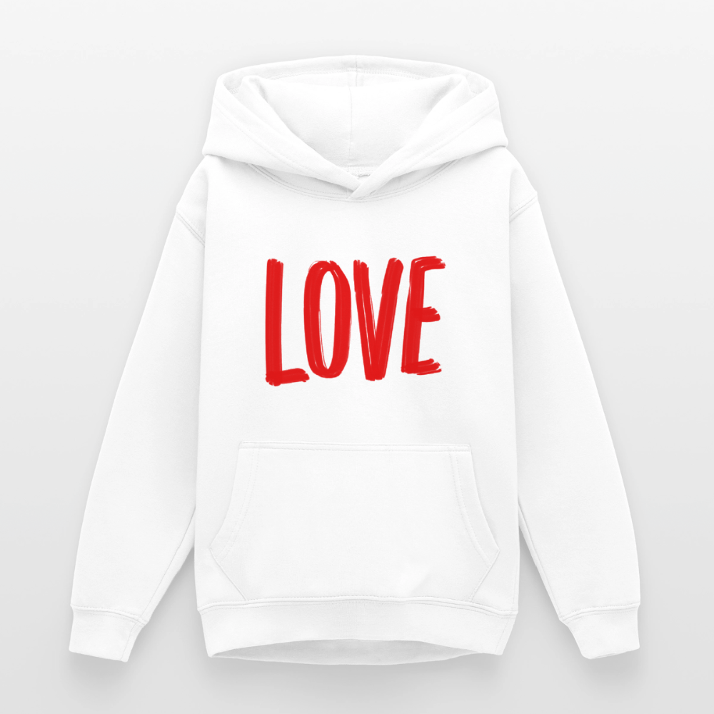 love.is.love.men.unisex.hoodie - Weiß