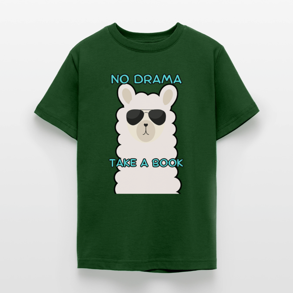 no-drama-teenager-t-shirt - Forstgrün 