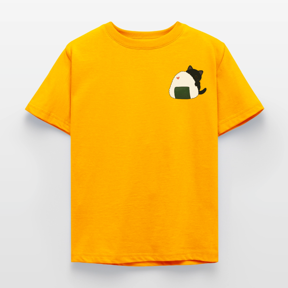 Sushi-Cats-Onigiri-kinder-t--shirt - Gold