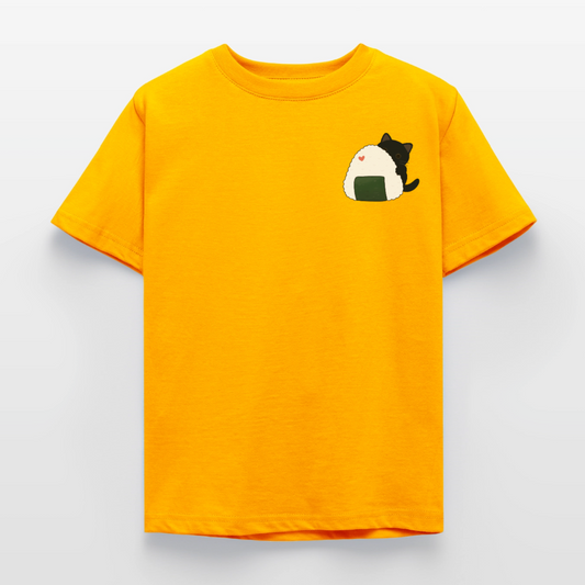 Sushi-Cats-Onigiri-kinder-t--shirt - Gold