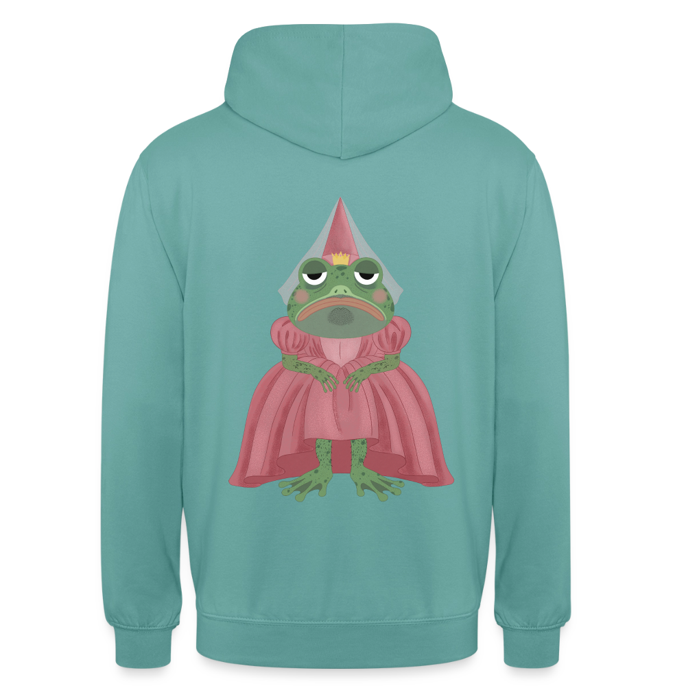 der.ungekuesste.froschkoenig.unisex.hoodie - Pastelltürkis