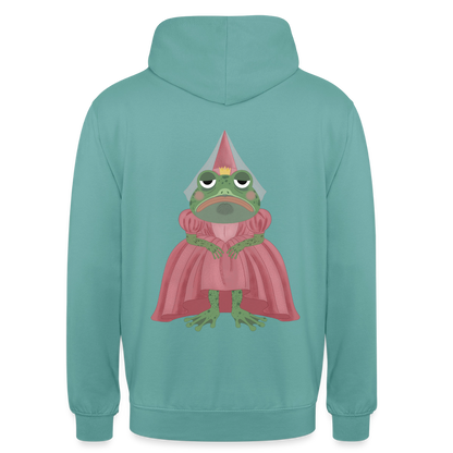 der.ungekuesste.froschkoenig.unisex.hoodie - Pastelltürkis