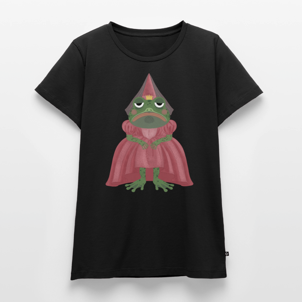 Der ungeküsste Froschkönig | Premium T-Shirt für Frauen - Schwarz