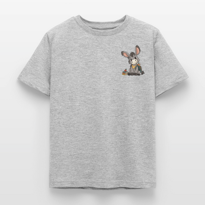 der-kleine-esel-kinder-classic-t-shirt-pocket - Grau meliert