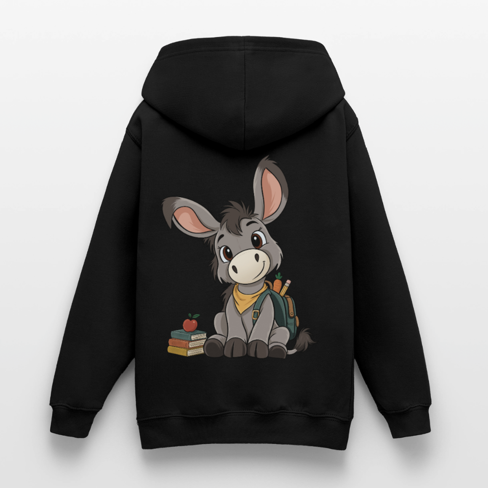 der-kleine-esel-classic--teenager-hoodie - Schwarz