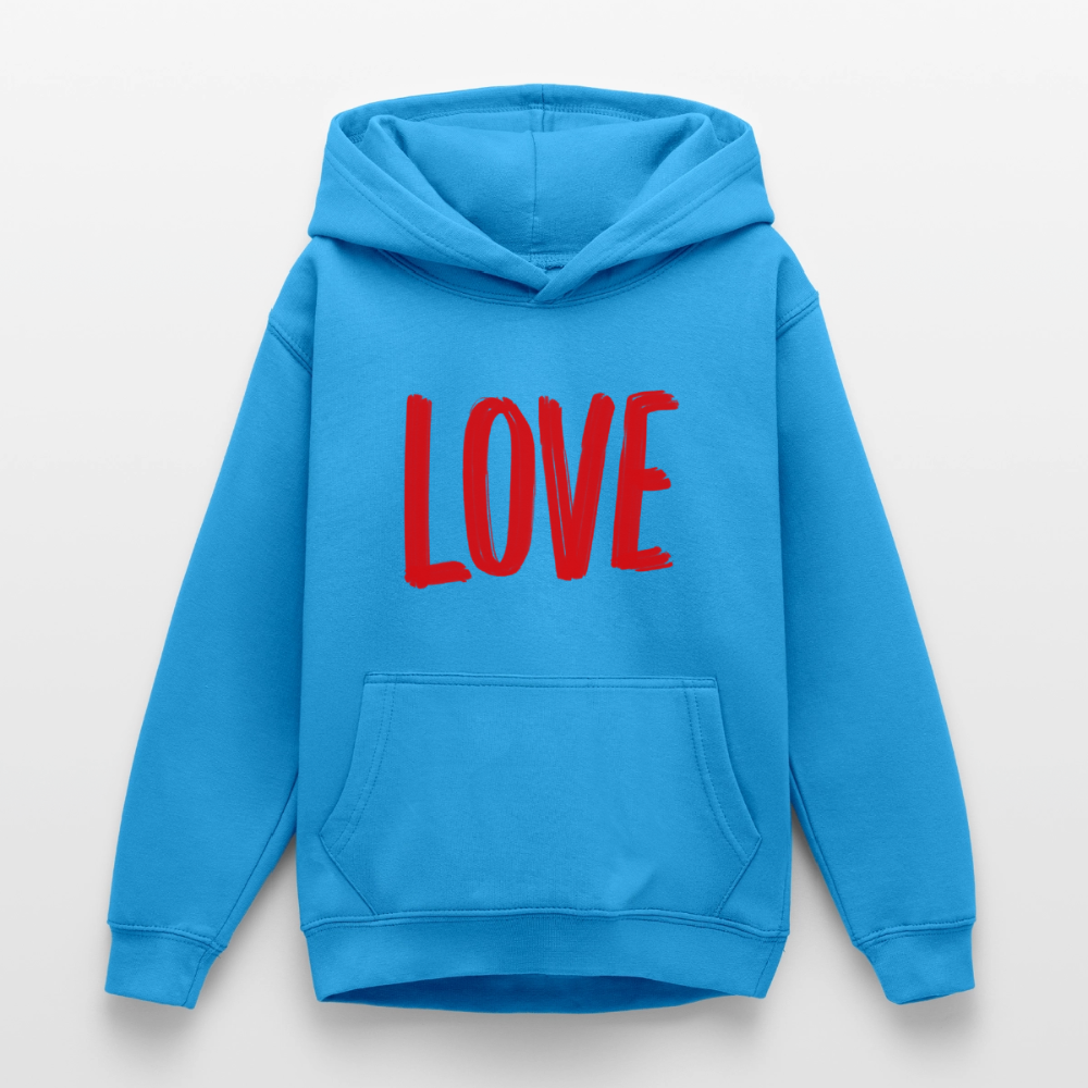 love.is.love.men.unisex.hoodie - Meeresblau