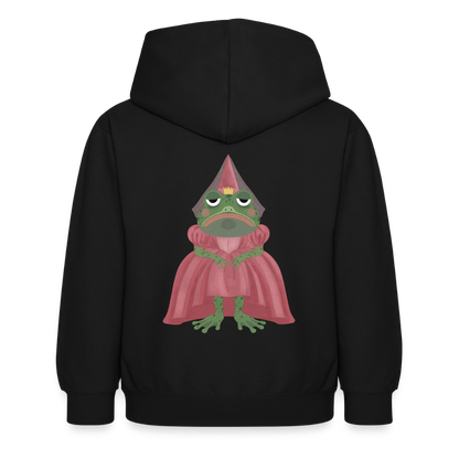 der.ungekuesste.froschkoenig.kinder.hoodie - Schwarz
