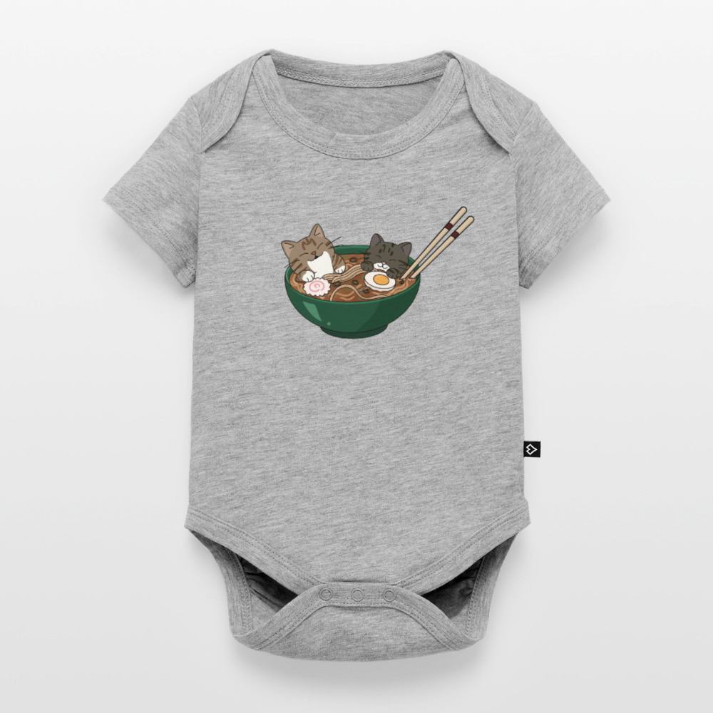 Sushi-Cats-ramen-baby-bio-body - Grau meliert