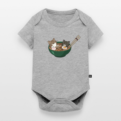 Sushi-Cats-ramen-baby-bio-body - Grau meliert