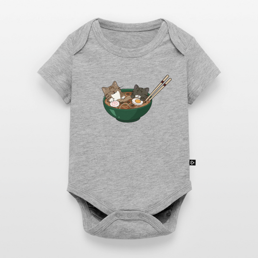 Sushi-Cats-ramen-baby-bio-body - Grau meliert