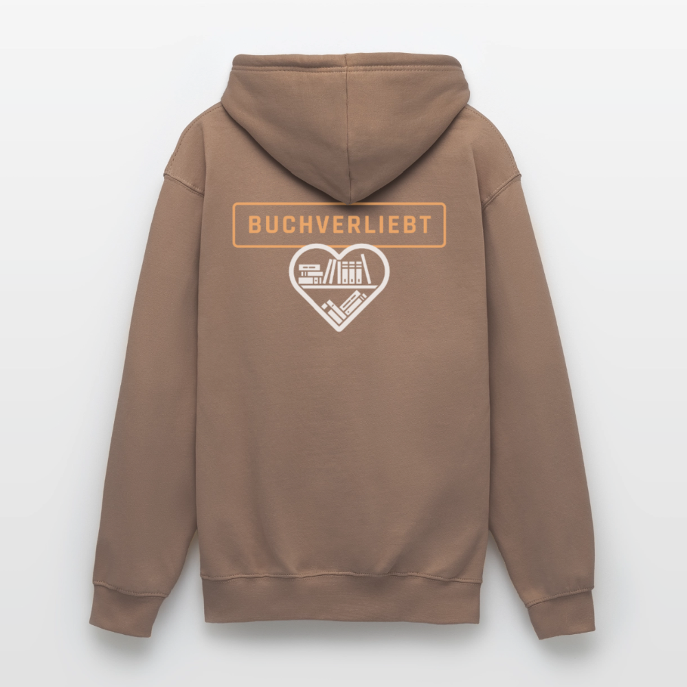 buchverliebt-unisex-hoodie - Mokka