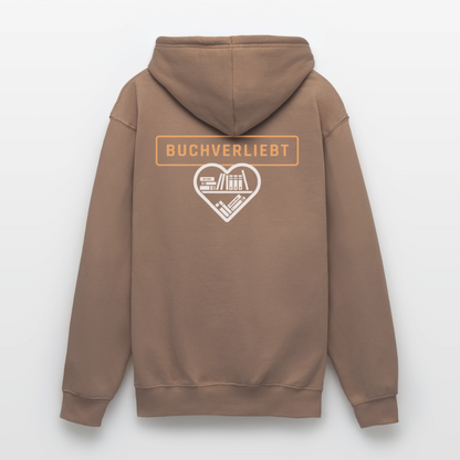 buchverliebt-unisex-hoodie - Mokka