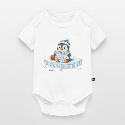 Cozy Pinguin Stories | Baby Bio-Body - Weiß