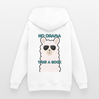 no-drama-teenager-hoodie - Weiß