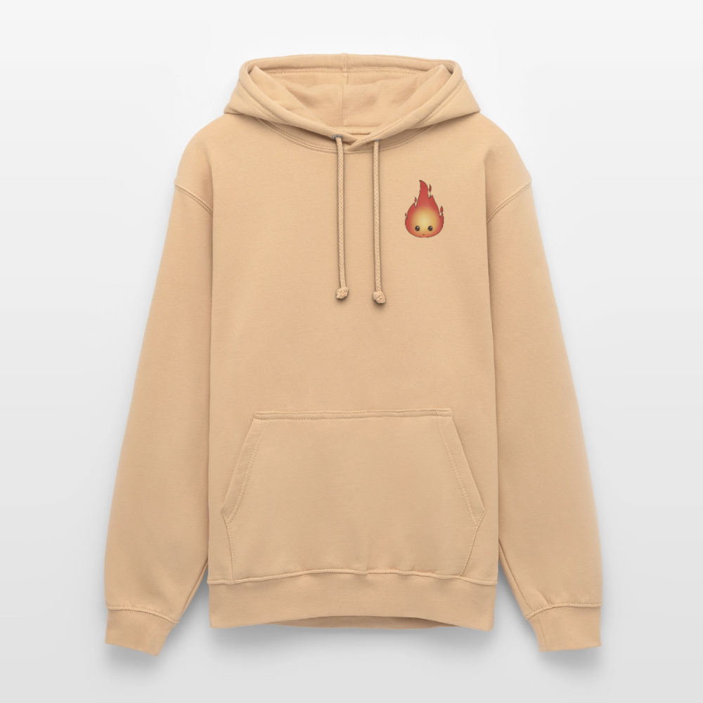 Kleiner.buecherdrache.unisex.hoodie - Pfirsich