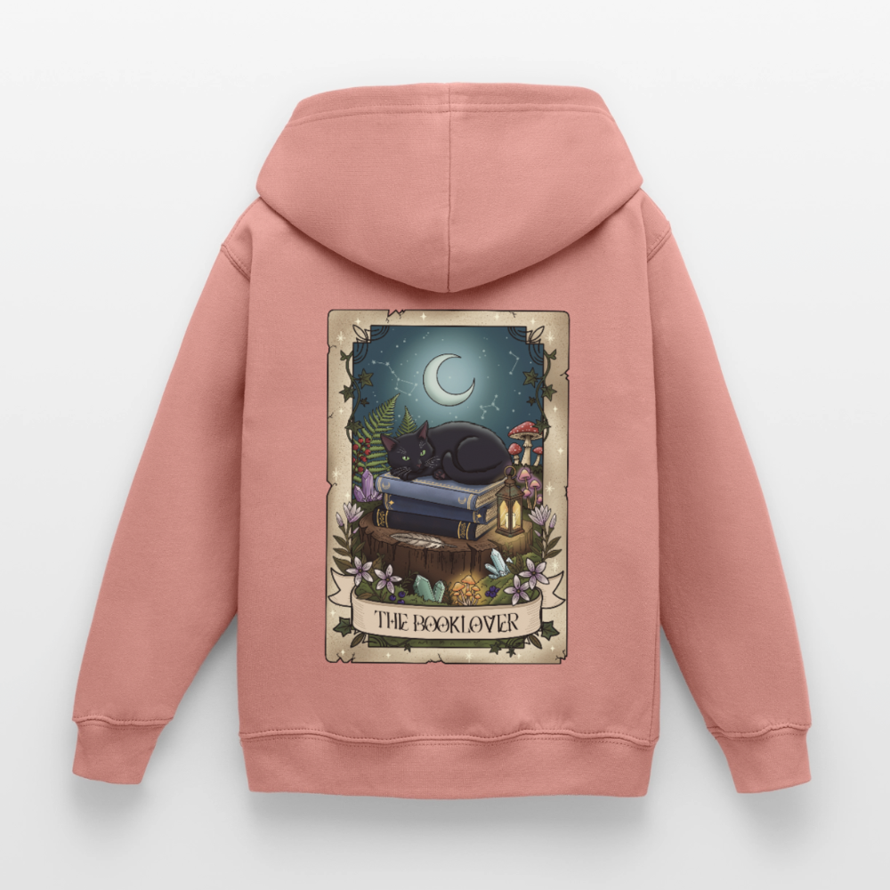 Tarotkarten-Booklover-kinder-hoodie - Altrosa