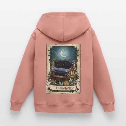 Tarotkarten-Booklover-kinder-hoodie - Altrosa