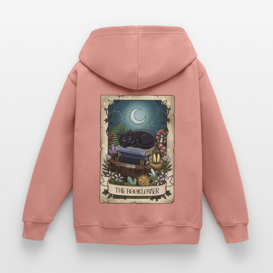 Tarotkarten-Booklover-kinder-hoodie - Altrosa