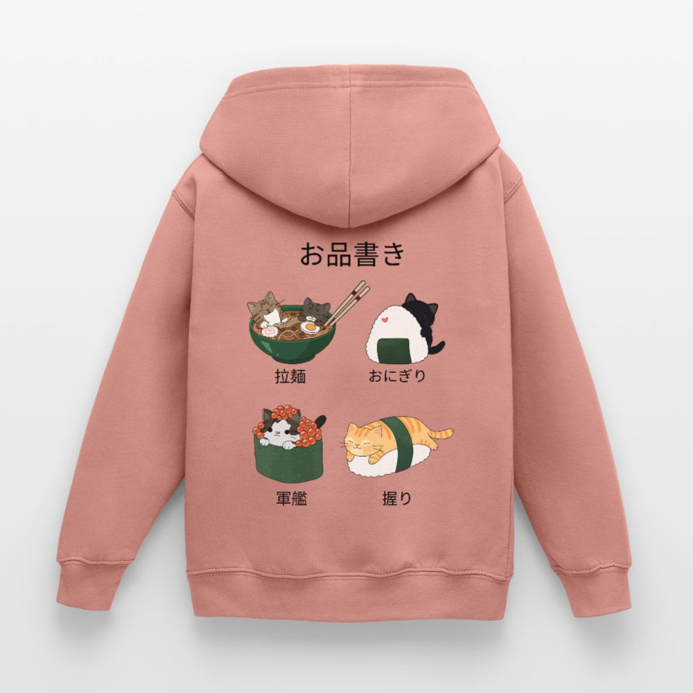 Sushi-Cats-kinder-hoodie - Altrosa