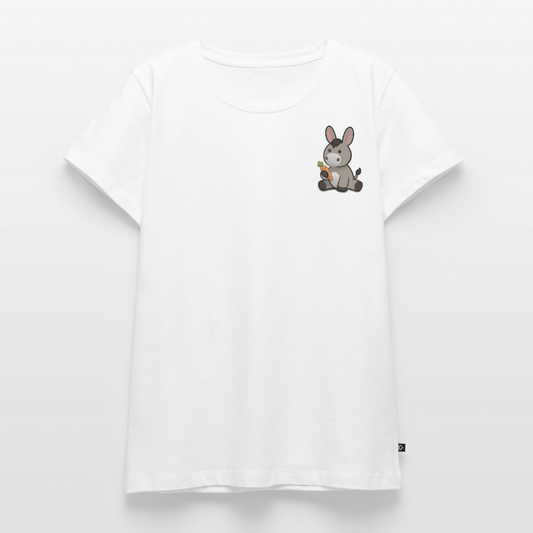 der-kleine-esel-frauen-shirt-pocket - Weiß