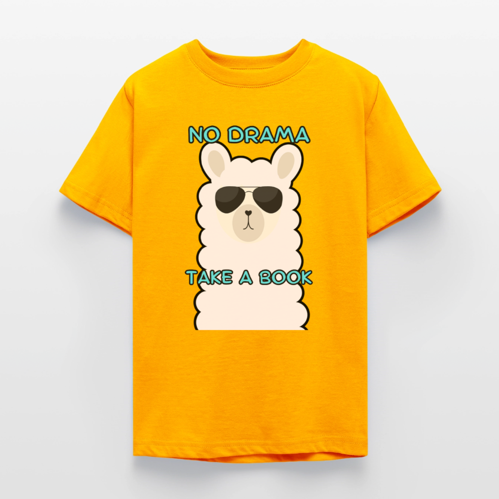 no-drama-teenager-t-shirt - Gold