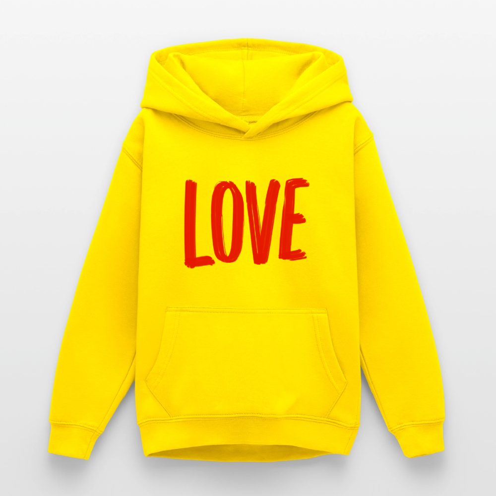 love.is.love.women.unisex.hoodie - Gelb