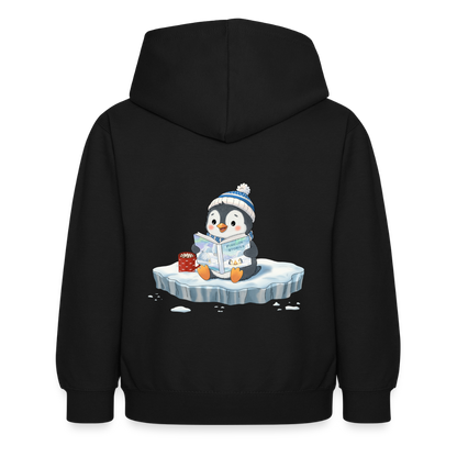 cozy.pinguin.stories.kinder.hoodie - Schwarz