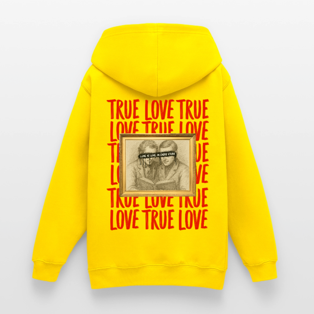 love.is.love.men.unisex.hoodie - Gelb