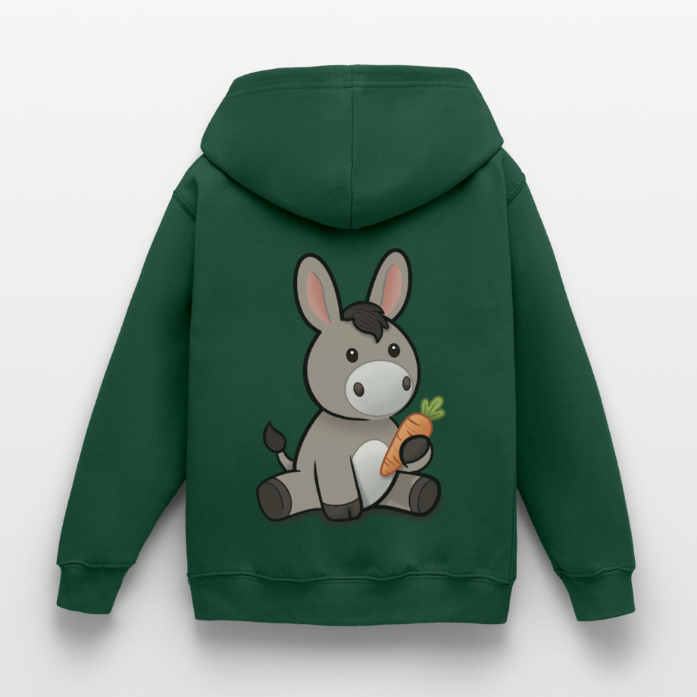 der-kleine-esel-kinder-hoodie - Flaschengrün
