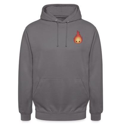 Kleiner.buecherdrache.unisex.hoodie - Mittelgrau
